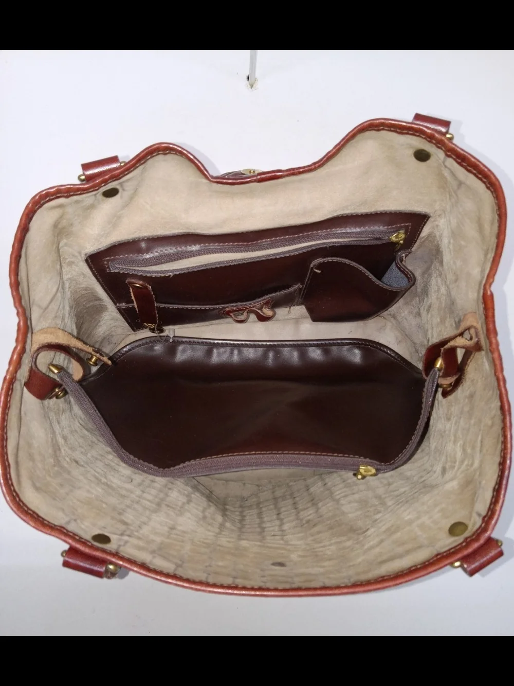Brahmin braided leather
